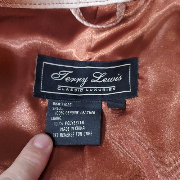 Women's snake print leather jacket by Terry lewis - Picture 4 of 7